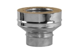 Адаптер котла Термо (304, t1.0 / 304, t0.5) d134 - d130 / D200 L300 ( РАСТРУБ,)