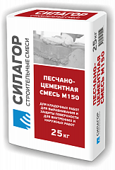 Смесь песчано-цементная М150 25кг СИЛАГОР