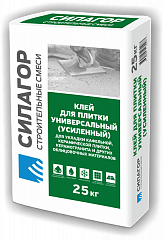 Клей для плитки универсальный (усиленный) 25кг СИЛАГОР
