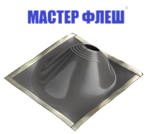 Манжета кровельная угловая УЛЬТРАУГОЛ "Мастер Флеш" № 2  (125-280) СИЛИКОН серая фото 1