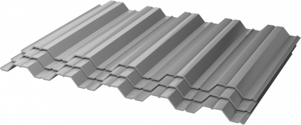 Профнастил оцинкованный НС35 0.55 1000/1060 фото 1