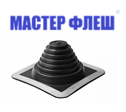 Манжета кровельная прямая "Мастер Флеш" № 3 (6-102) EPDM черная фото 1