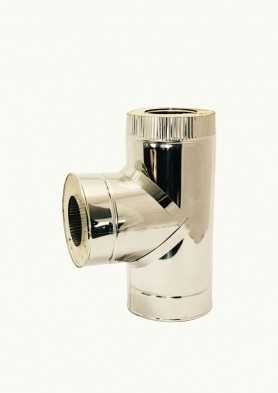 Отвод-сэндвич 90 гр. 115/200 нерж/оц 0,5 мм/0,5 мм УМК фото 1